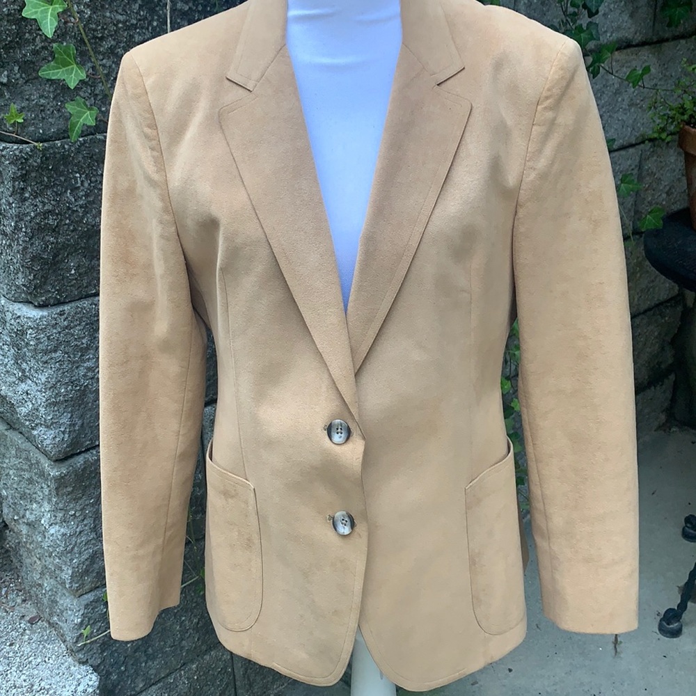 Kingsridge Camel Suede Blazer Custom
